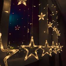 2 pack decorative star hanging lights