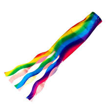 rainbow windsock wind streamer flag