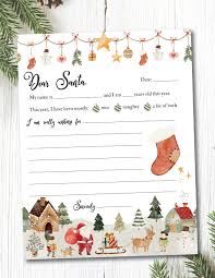letter to santa template free printable