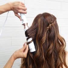 The wand has a retractable comb attached that grips hair and evenly lays it. Pin On Hair