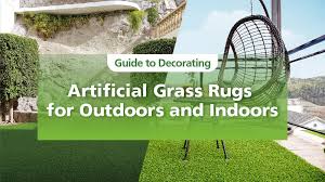 decorating artificial gr rugs