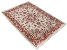 tabriz 50 raj with silk rug 110x158