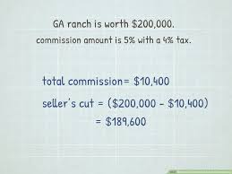 calculate real estate commissions