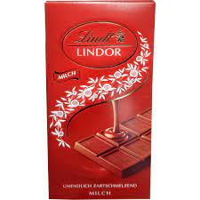 lindt lindor milk chocolate bar 100g