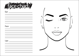 free printable blank makeup face charts