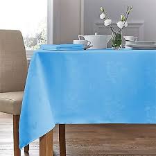 Woven Damask Rose Light Blue Square Tablecloth 35 X35 89cm X 89cm 4 Napkins Ebay