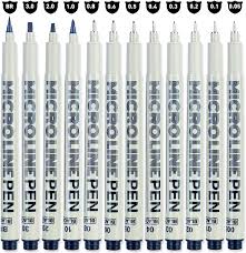 Maybe you would like to learn more about one of these? Buy Set Of 12 Micro Pens Black Fineliner Pen Fine Point Art Pen Professional Supplies For Artist Sketch Technical Drawing Illustration Manga Anime Line Bullet Journal Archival Ink Marker Kit Online