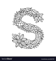 letter s coloring book for s