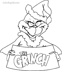 Make sure to color in the presents, too! Grinch Coloring Pages Coloringall