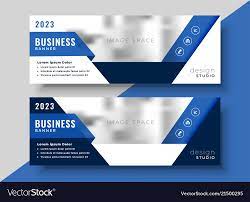 corporate blue banner design for your