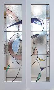 Stained Glass Abstract Door Panels