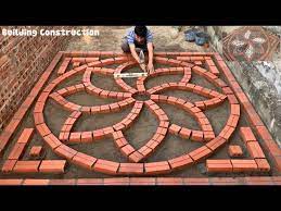 brick floor design unique tile floor