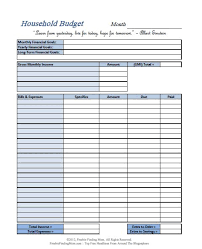 Free Budget Spreadsheet Monthly Budget For Excel