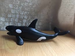 whale orca plastic figure 5 5