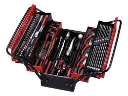 metal tool box 113 tools 5 compartments