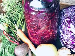 amazing fermented red cabbage