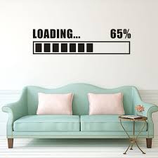 Us 1 24 12 Off Free Shipping Wall Stickers Vinyl Decal Loading Gamer Gaming Wall Sticker Roommates Home Decor Wall Art Murals Design In Wall