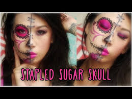stapled sugar skull face paint you