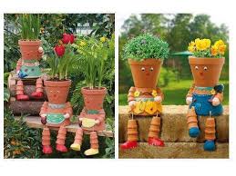 wonderful diy clay pot flower people