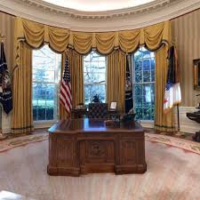 Roosevelt is shown on the day of his death. Oval Office Renovation The White House Redesign