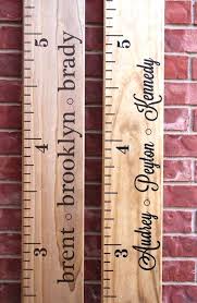 Personalized Ruler Plastic Rulers Wooden Growth Chart Inaco