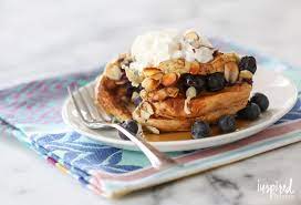 blueberry almond pancake pudding