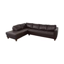 milano leather two piece sectional sofas