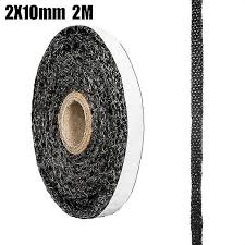 Black Flat Stoves Rope Self Adhesive