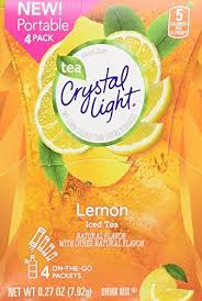 Crystal Light Lemon Iced Tea Drink Mix On The Go Portable 4 Count Powder Packs Pack Of 15 60 Total Want To Know More Iced Tea Drinks Drinking Tea Iced Tea
