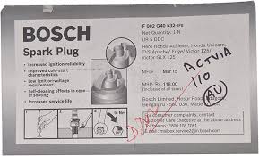 bosch spark plug for all bikes with