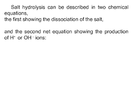 Water Hydrolysis Of Salts 14 03