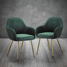 Get the best deals on velvet dining chairs. Pair Of Velvet Dining Chairs In Emerald Green Velvet Dining Chairs Green Dining Chairs Vintage Velvet Chairs