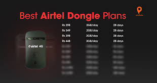 Airtel Wifi Dongle Recharge Plans 2023