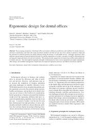 pdf ergonomic design for dental offices