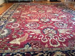 hand knotted rug from india 9 x12