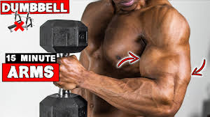 15 minute dumbbell arms workout at home