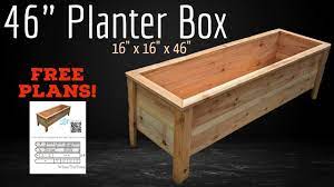 cedar planter box free plans you