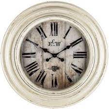 distressed white wall clock hobby