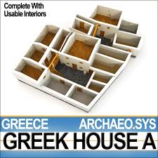 Ancient Greek House A 3d Model 120