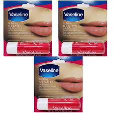 3 pack vaseline lip therapy rosy lips