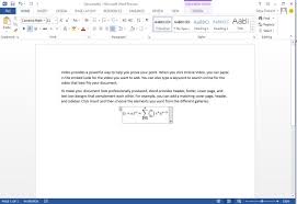 Insert Math Equations In Word 2016
