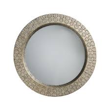 mercer reid boho round mirror gold