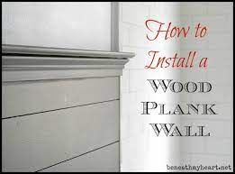 How To Install Wood Plank Walls