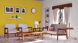 Classic Living Room With Yellow Wall