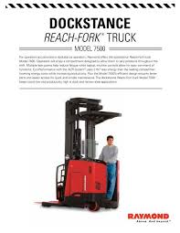7000 series reach fork truck dock
