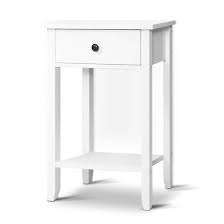 This table is accented with hand carving pillar swirl design on the front of the cabinet. Buy Bedside Tables Drawer Side Table Nightstand White Storage Cabinet Whit Online In Australia