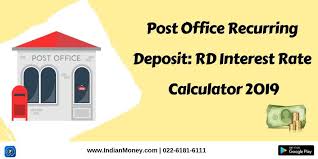 Post Office Recurring Deposit Rd Interest Rate Calculator