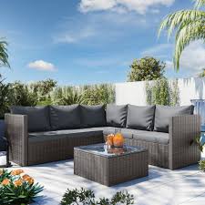 outdoor rattan sectional sofa