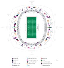 Football Seating Charts Mercedes Benz Superdome