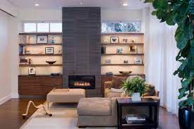Stylish Wall Unit With Fireplace
